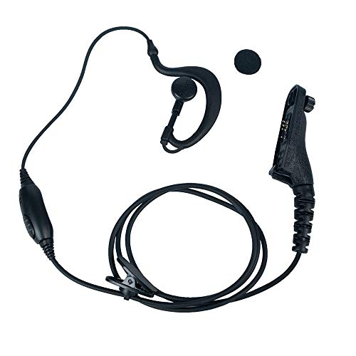 Product Cover Caroo G Shape Earpiece Headset for Motorola MTP850 MOTOTRBO XPR-6550 XPR-7580 APX-4000