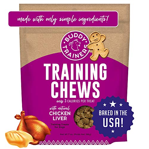 Product Cover Buddy Trainers Dog & Puppy Training Treats, Chewy Dog Treats with Real Chicken Liver (7 oz.)