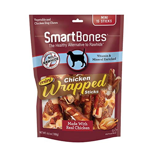 Product Cover Smartbones Mini Chicken-Wrapped Sticks For Dogs, Rawhide-Free, 15 Count