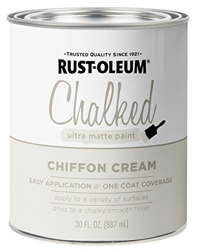 Product Cover Rust-Oleum 329598 Chalked Ultra Matte Paint, 30 oz, Chiffon Cream