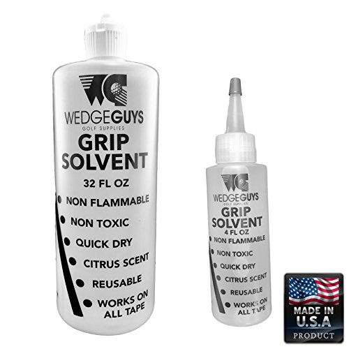 Product Cover Wedge Guys Professional Golf Grip Solvent for Regripping Golf Clubs 4 or 32 Ounce Solution for Easy Regripping and Golf Club Repair (32 Ounce)