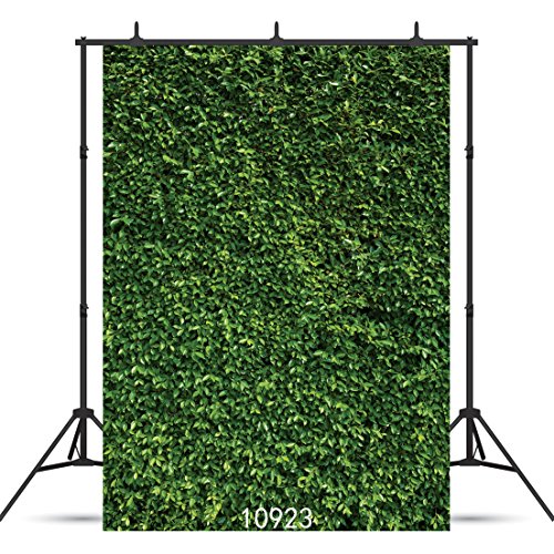 Product Cover SJOLOON 5X7ft Green Leaves Backdrop Grass Backdrop Natural Green Lawn Party Photography Backdrop Birthday Newborn Baby Lover Wedding Photo Studio Props 10923