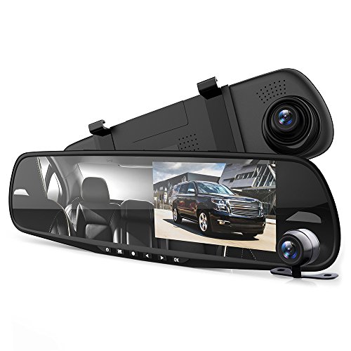 Product Cover Pyle Dash Cam Rearview Mirror - 4.3