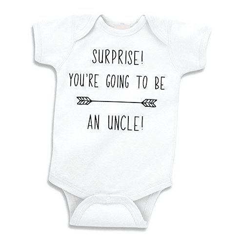 Product Cover Suprise Pregnancy Announcement Uncle Newborn Bodysuit (0-3 Months)