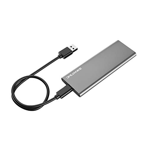 Product Cover Aluminum M.2 NGFF to USB 3.1 M.2 SSD Enclosure External SSD Enclosure SATA Based M.2 (Doesn't Support NVME SSD) (Grey)