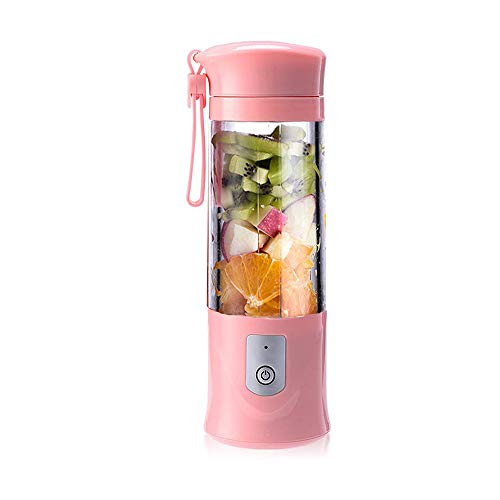 Product Cover USB Electric Safety Juicer Cup, Fruit Juice mixer, Mini Portable Rechargeable Juicing Mixing Crush Ice Smoothie Travel Blender Mixer Machine,420-530ml Water Bottle