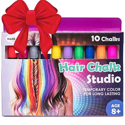 Product Cover Christmas Gift for Girls 2019 - Hair Chalk For Girls, Unicorn Hair, Hair Dye for Kids, Birthday Gifts for Girls, Girl Gifts, Temporary Hair Color for kids, Hair Chalk Pens, 80 Applications per pen
