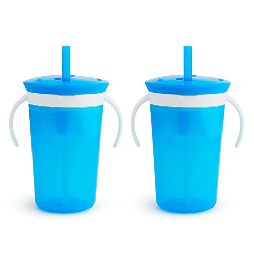 Product Cover Munchkin SnackCatch & Sip 2-in-1 Snack Catcher and 2 Piece Spill-Proof Cup, Blue