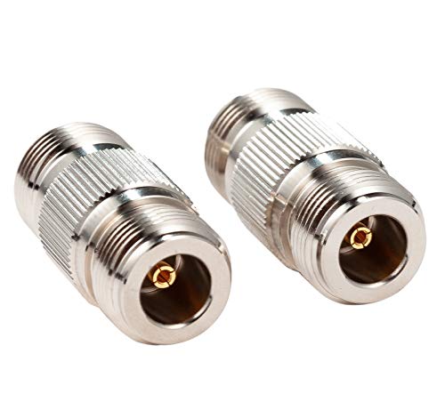 Product Cover Ancable 2-Pack Premium N-Type Female to N-Female 50 Ohm Barrels Adapter Coupler Joiner for Wilson Cell Booster CB Ham Radio Wireless WiFi Antenna Cable