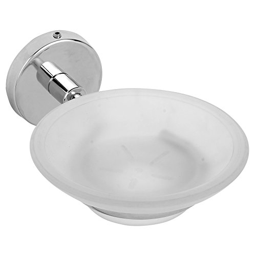 Product Cover mochen Stainless Steel Soap Holder Dish for Bathroom (Silver, Standard)