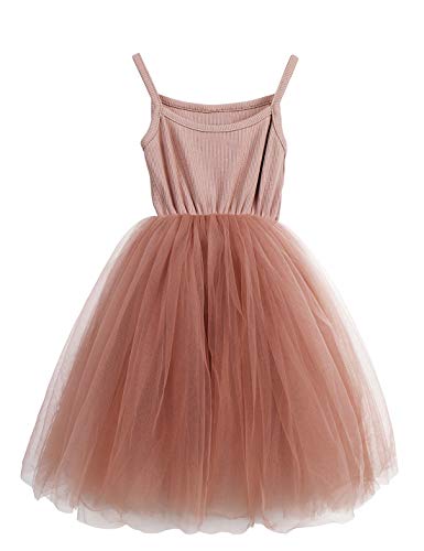 Product Cover LYXIOF Baby Girls Tutu Dresses Sleeveless Princess Dress Infant Tulle Dress Toddler Sundress Pink A 3 Years