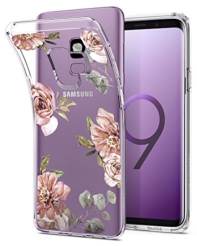 Product Cover Spigen Liquid Crystal Designed for Samsung Galaxy S9 Case (2018) - Blossom Flower