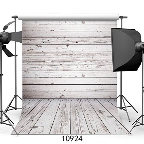 Product Cover WOLADA 5x7ft Grey Wood Photo Backdrop Wooden Wall & Floor Vinyl Fabric Photography Backdrop Baby Shower Photography Backdrops Home Party Customized Studio Background Studio Props 10924