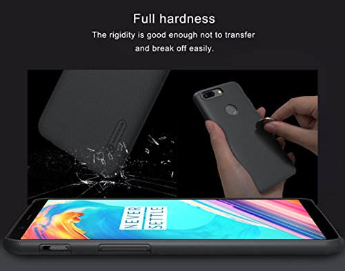 Product Cover Nillkin Super Frosted Shield Hard Back Cover Case for Oneplus 5T- BLACK