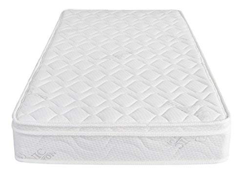 Product Cover Oliver Smith - Organic Cotton - Euro Top - Revitalize Sleep - 8 Inch - Pocket Spring - Luxury Mattress w Green Memory Foam Certified - Twin