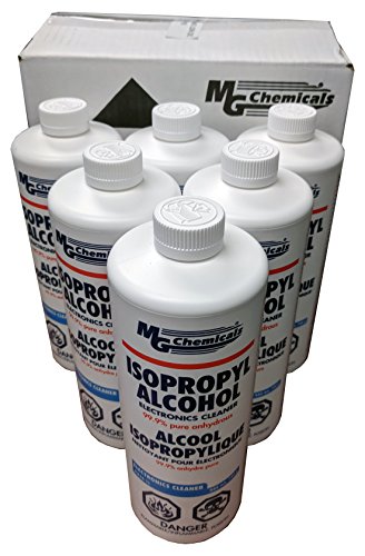 Product Cover MG Chemicals 99.9% Isopropyl Alcohol Liquid Cleaner, Bulk Pack (6 x 1 quart bottles)