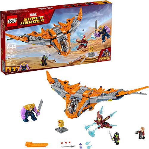 Product Cover LEGO Marvel Super Heroes Avengers: Infinity War Thanos: Ultimate Battle 76107 Guardians of the Galaxy Starship Action Construction Toy and Building Kit for Kids (674 Pieces)