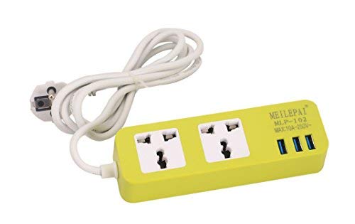 Product Cover CHAKLII Wishpool Extension Socket Plug with 3 USB Port (Green)