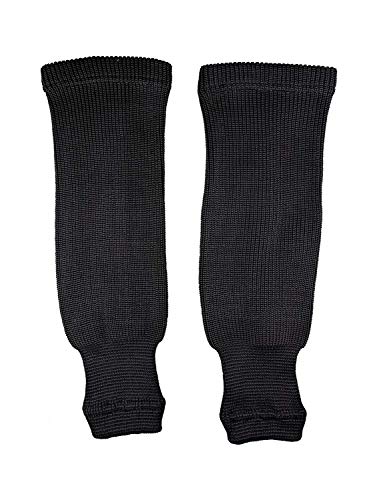 Product Cover Black Adult 30 32 Pear Sox Pro Weight Solid Color Hockey Socks