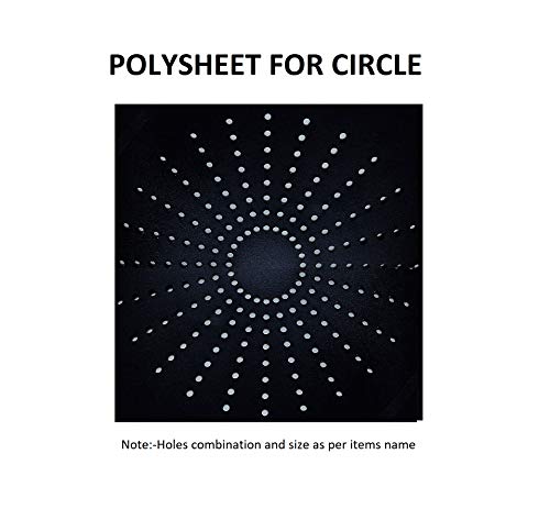 Product Cover TEZTECH LED Pixel Holding Black Polysheet Circle 2X2 FEET (8X24 Holes)