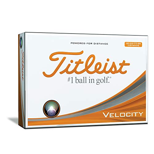 Product Cover Titleist Velocity Golf Balls, White, Double Digit Play Numbers  (One Dozen)