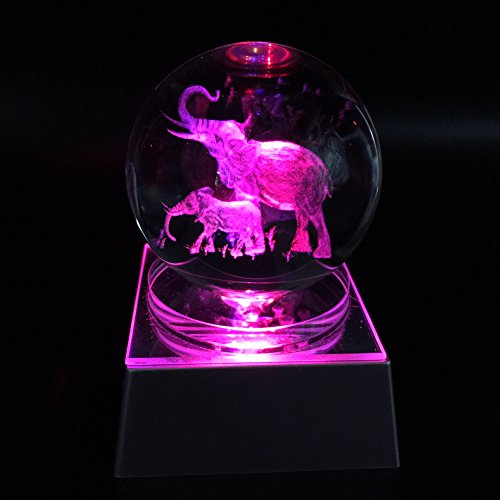 Product Cover JINGDIAN Crystal LED Elephant W/Multicolor Home Decoration Ball