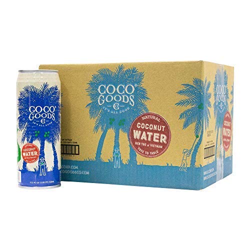 Product Cover CocoGoods Co. Vietnam Single-Origin 100% Natural Coconut Water, Non-GMO, Never from Concentrate (17.5 fl. oz, 12 pack)