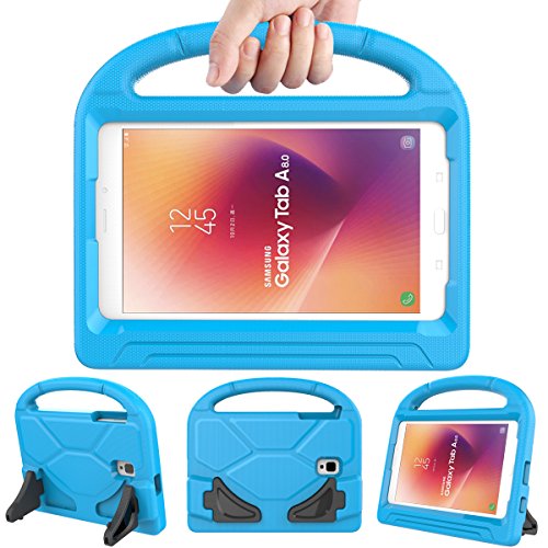 Product Cover LEDNICEKER Kids Case for Samsung Galaxy Tab A 8.0 2017 - Light Weight Shock Proof Handle Friendly Convertible Stand Protective Case for Samsung Galaxy Tab A 8.0 2017 Release (SM-T380/T385) - Blue