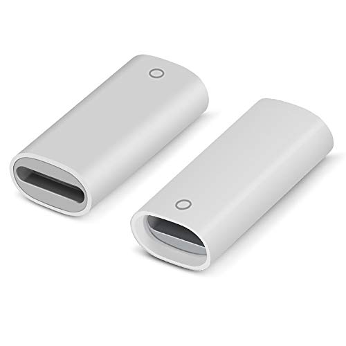 Product Cover Jiunai 2 Pack Adapter Compatible with Apple Pencil Adapter Female to Female Charging Adapters Lightning Cable Adapter for iPad Pro Apple Pencil