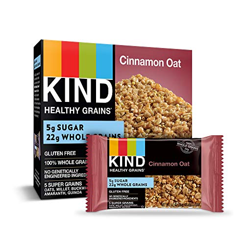 Product Cover KIND Healthy Grains Bars, Cinnamon Oat, Gluten Free, 1.2 oz, 5 Count (6 Pack)