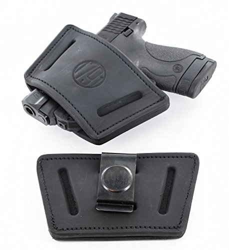Product Cover 1791 Universal Medium Gun Holster, OWB/IWB CCW Holster, Right & Left Handed - Fits 1911, SIG P938, P238, Glock 19, Glock 43, Ruger LCP, SR22, LCR, Walther, S&W, Browning, Beretta, Keltec