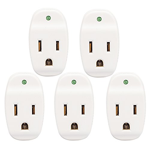 Product Cover KMC Surge Protector Adapter, 640Joule, Power Plug Adapter,Grounded 1-Outlet Tap (5 Pack)
