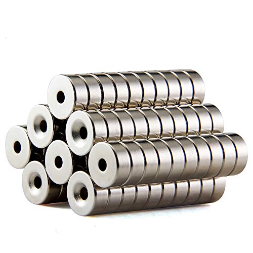 Product Cover Hmlkeci Magnets 12mm D Disc Countersunk Permanent Magnet Fastener Magnets 12mm D Disc Countersunk Pe12mmX3mm