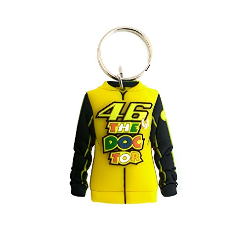 Product Cover Techpro Multicolor Doublesided Valentino Rossi Jacket Design Rubber Keyring & Keychain