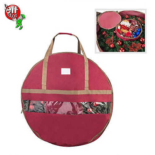 Product Cover Elf Stor 83-DT5167 Ultimate Red Holiday Christmas Storage Bag for 48