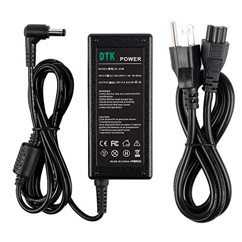 Product Cover Dtk Ac Adapter Laptop Computer Charger/Notebook PC Power Cord Supply Source Plug for ASUS/Toshiba/Lenovo Output: 19V 3.42A 65W Connector: 5.5 x 2.5mm