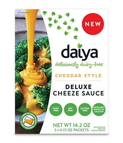 Product Cover Daiya Cheddar Style Cheeze Sauce :: Plant-Based Macaroni & Cheese Sauce :: Vegan, Dairy Free, Gluten Free, Soy Free, Rich Cheesy Flavor :: Box Contains 3 Packets (2 Servings Each) (Pack of 1)