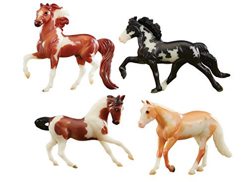 Product Cover Breyer Stablemates Glow in The Dark Horse Toy Set | 4 Horse Set | 1:32 Scale | Model #5396