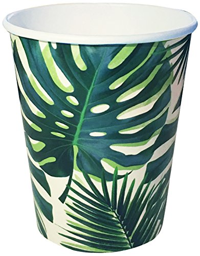 Product Cover Talking Tables Fiesta Party Supplies | Fiesta Cocktail 9oz cups | Great For Jungle Themed Party, Luau Party, Hawaiian Party, Baby Shower And Birthday Decorations | Paper, 8 Pack