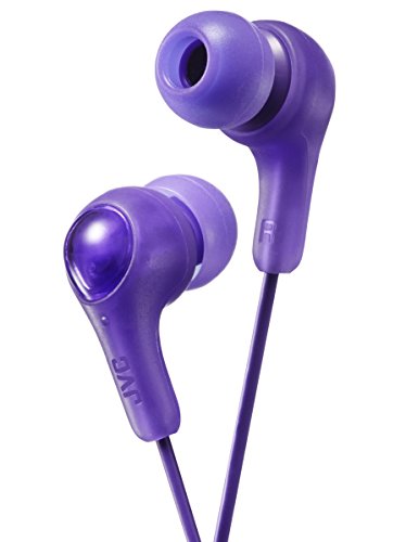 Product Cover JVC Gumy in Ear Earbud Headphones, Powerful Sound, Comfortable and Secure Fit, Silicone Ear Pieces S/M/L - HAFX7V (Violet)