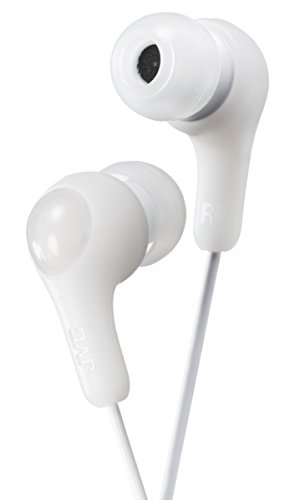 Product Cover JVC Gumy in Ear Earbud Headphones, Powerful Sound, Comfortable and Secure Fit, Silicone Ear Pieces S/M/L - HAFX7W (White)