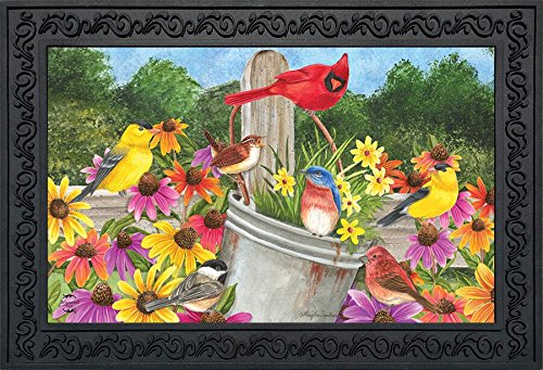 Product Cover Briarwood Lane Spring Gathering Cardinal Doormat Floral Birds 18