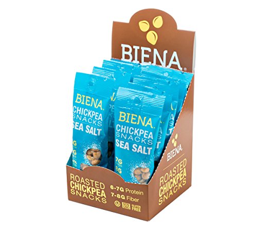 Product Cover Biena Vegan Non-GMO Baked Chickpea Snacks, Sea Salt, 10 Count