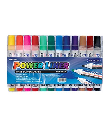 Product Cover Mungyo White Board Markers MA-12A (Pack of 12 Colours) - Assorted shades