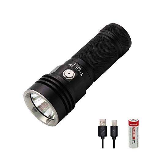 Product Cover ThruNite TC20 3800 high lumens Tactical Flashlight, USB Rechargeable LED Handheld Flashlight CREE XHP70B LED - CW