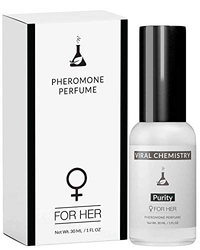 Product Cover Pheromones For Women (Purity) - Elegant, Ultra Strength Organic Fragrance Body Perfume Spray (1 Fl. Oz Spray) (Human Grade Pheromones to Attract Men)