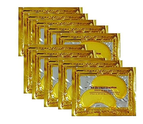 Product Cover 24K Gold Powder Gel Collagen Eye Masks Sheet Patch, Anti Aging,Remove Bags,Dark Circles &Puffiness,Anti Wrinkle,Moisturising,Hydrating,Uplifting Whitening,Remove Blemishes &Blackheads (30 Pairs)