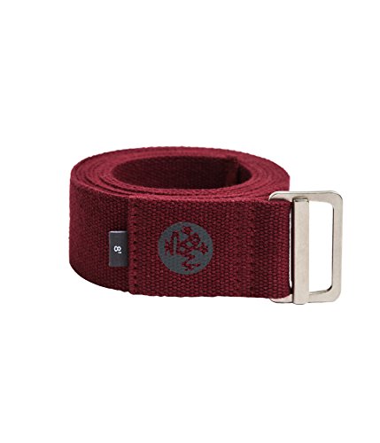 Product Cover Manduka Align Yoga Strap - Strong, Durable Cotton Webbing with Adjustable Buckle for Secure, Slip-Free Support for Stretching, Yoga, Pilates and General Fitness.