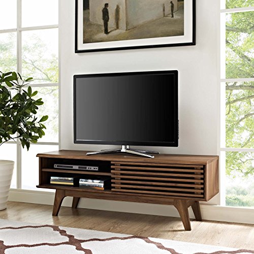 Product Cover Modway Render Mid-Century Modern Low Profile 48 Inch TV Stand in Walnut
