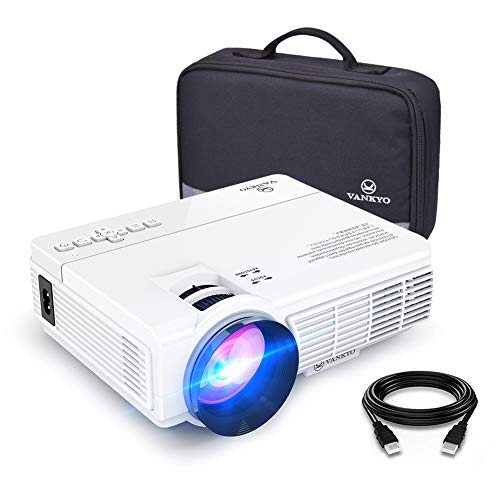Product Cover VANKYO LEISURE 3 Mini Projector, 1080P and 170'' Display Supported, 2400 Lux Portable Movie Projector with 40,000 Hrs LED Lamp Life, Compatible with TV Stick, PS4, HDMI, VGA, TF, AV and USB